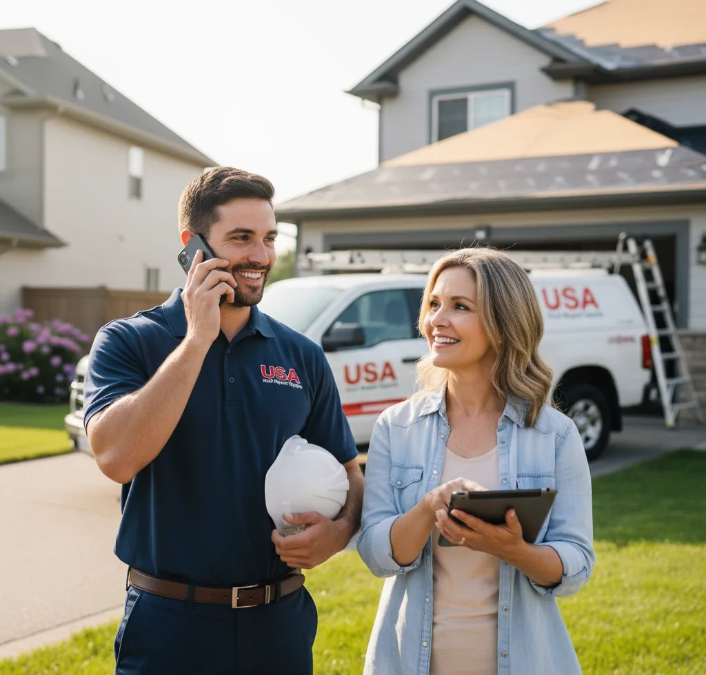 USA Roof Repair Experts customer support in Castine